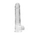 REALROCK - Providni realistični dildo - providni (22cm)
