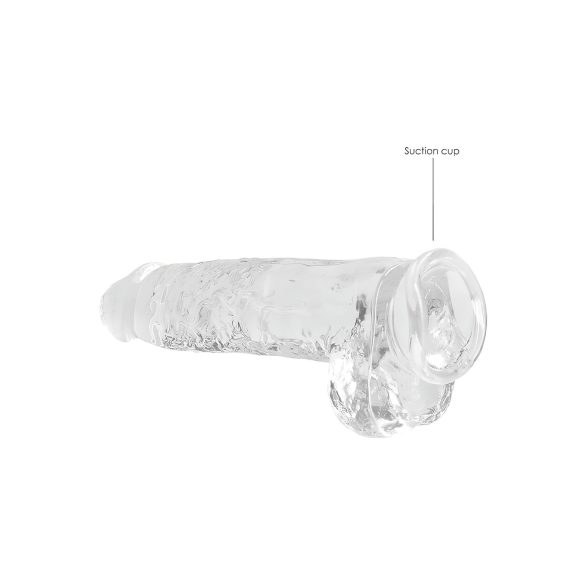 REALROCK - Providni realistični dildo - providni (22cm)