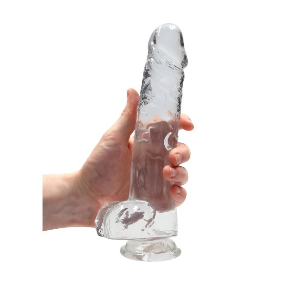 REALROCK - Providni realistični dildo - providni (22cm)