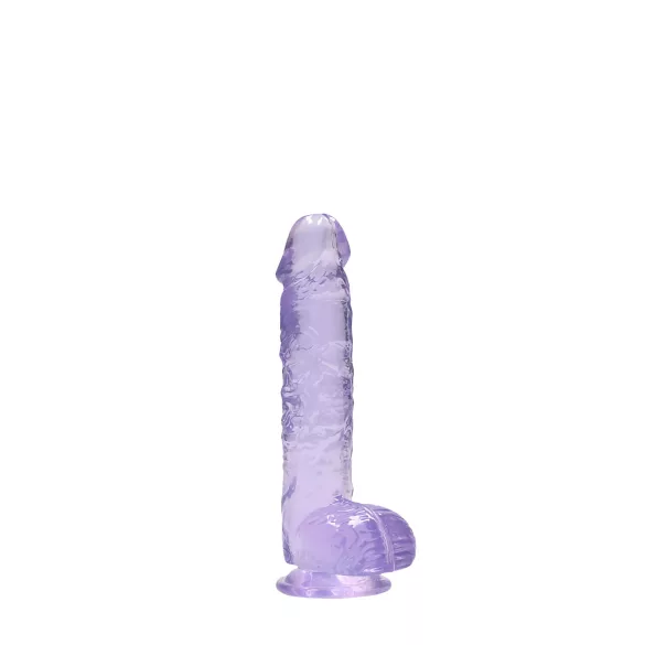 REALROCK - providni realistični dildo - ljubičasti (15cm)