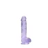 REALROCK - providni realistični dildo - ljubičasti (15cm)