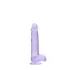 REALROCK - providni realistični dildo - ljubičasti (15cm)