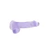 REALROCK - providni realistični dildo - ljubičasti (15cm)