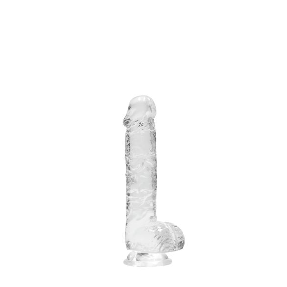 REALROCK - providni realistični dildo - providan (15cm)