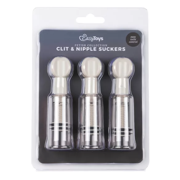 EasyToys - set pumpi za bradavice i vaginu (3 komada)