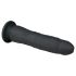Easytoys - crni silikonski dildo sa vakuum osloncem (21 cm)