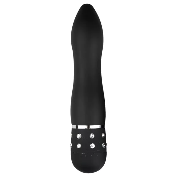 Easytoys Dijamantski Zakrivljeni - mini štap vibrator (crna)