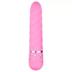 Easytoys Diamond - Uvijeni štap vibrator (roze)