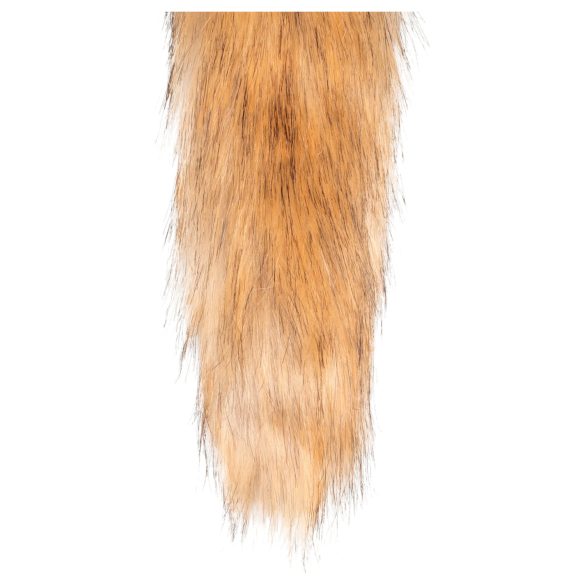 Easytoys Fox NO1 - metalni analni čep sa repom lisice (zlatno-crveni)