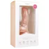Easytoys - dildo sa vakuumskim postoljem i testisima (15cm) - prirodna boja