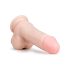 Easytoys - Dildo sa testisima i vakum bazom (17,5 cm) - prirodna boja