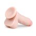 Easytoys - Dildo sa testisima i vakum bazom (17,5 cm) - prirodna boja