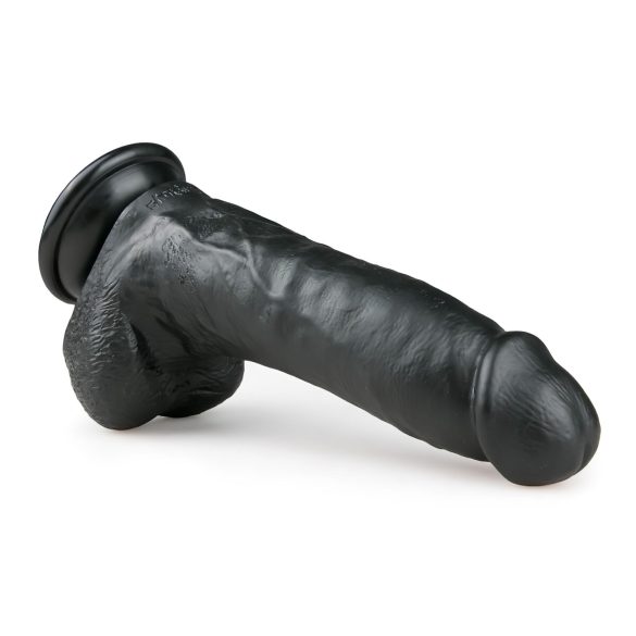 Easytoys - Dildo sa vakuum bazom i testisima (20cm) - crna