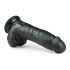Easytoys - Dildo sa vakuum bazom i testisima (20cm) - crna