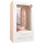 Easytoys - dildo sa vakumskom bazom, sa testisima (22.5 cm) - prirodna boja