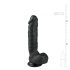 Easytoys - Dildo sa vakuumom i testisima (22,5cm) - crna