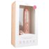 Easytoys - veliki dildo sa testisima i vakumskim držačem (26,5cm) - prirodna boja