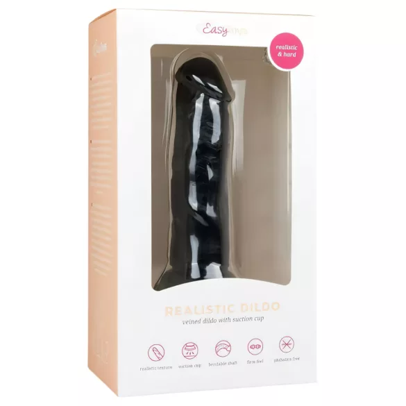 Easytoys - Realistični Dildo sa Vakumom (15,5cm) - Crni