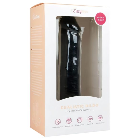 Easytoys - Realističan Dildo sa Vakuumskom Bazu (20,5 cm) - Crni
