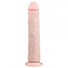   Easytoys - Ekstra veliki dildo sa vakuumskim postoljem (28,5 cm) - prirodna boja