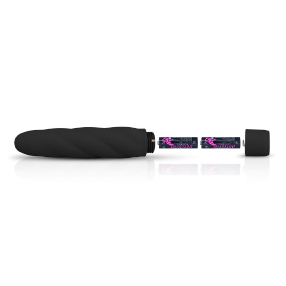 Easytoys Power Vibe - uvijeni silikonski vibrator (crni)