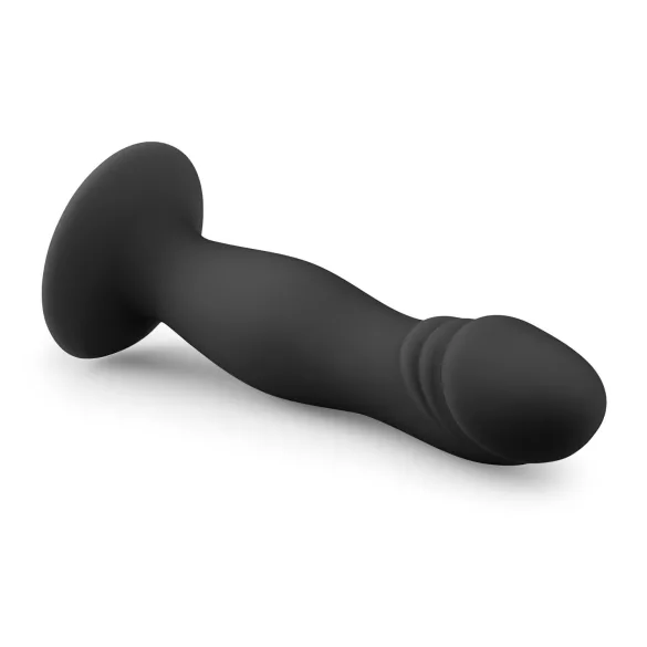 Easytoys - Crni dildo sa vakuumskom bazom (glavićasti dizajn)