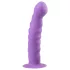 Easytoys - talasasti dildo sa prianjajućom bazom (ljubičasta)