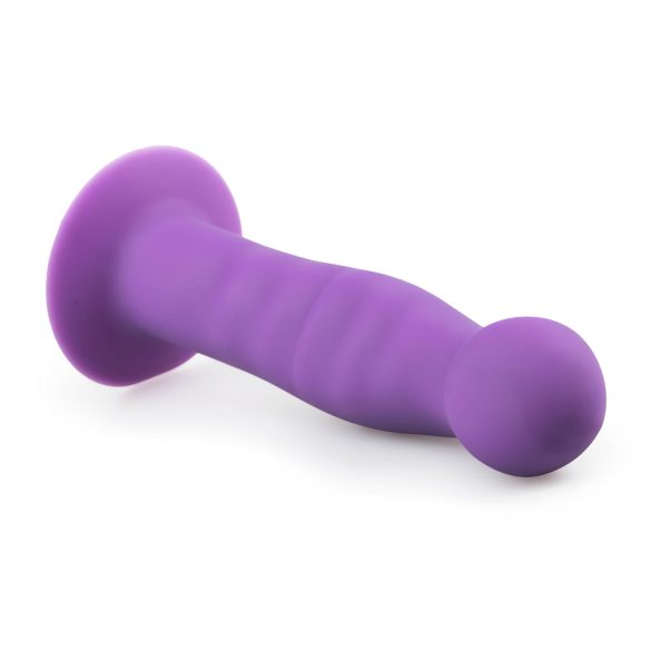 Easytoys - talasasti dildo sa prianjajućom bazom (ljubičasta)