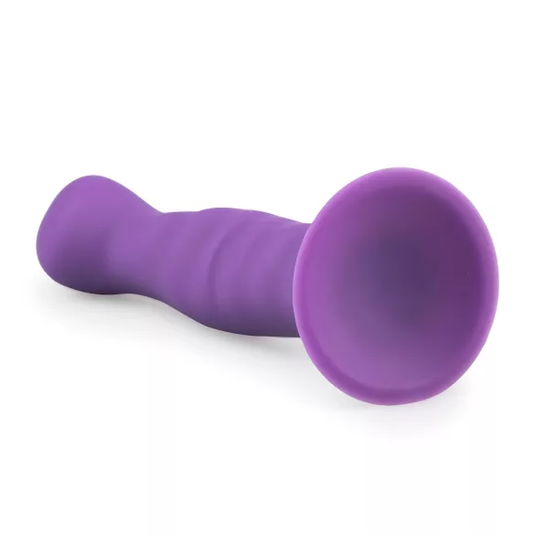 Easytoys - talasasti dildo sa prianjajućom bazom (ljubičasta)