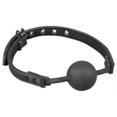 EasyToys - gag sa silikonskom kuglom (crni)