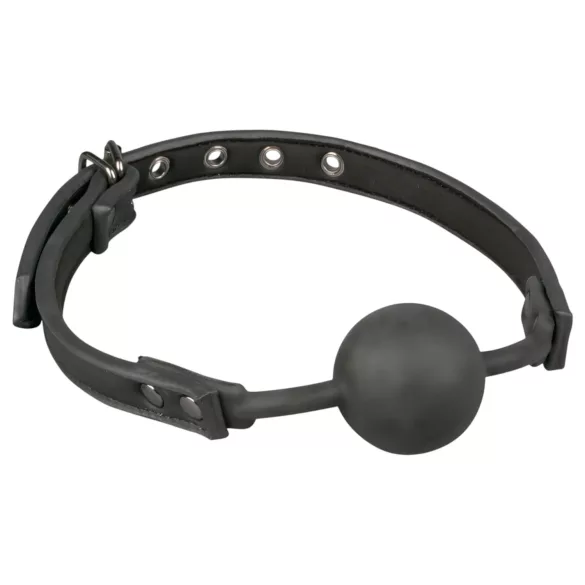 EasyToys - gag sa silikonskom kuglom (crni)