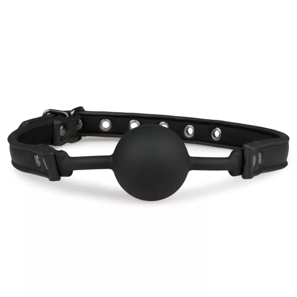 EasyToys - gag sa silikonskom kuglom (crni)