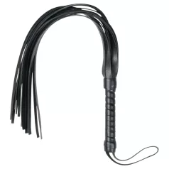 Easytoys Flogger - crni bič od meke veštačke kože