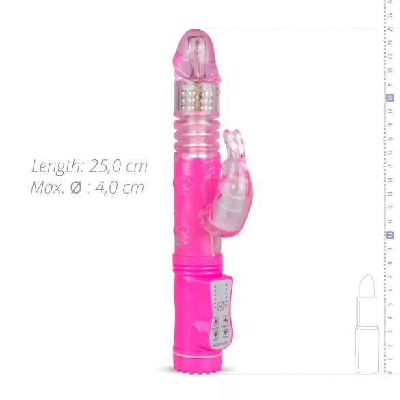 Easytoys Bunny - tikerasti vibrator (rozé)