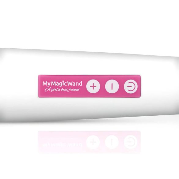 MyMagicWand - moćan masažer vibrator (belo-roze)