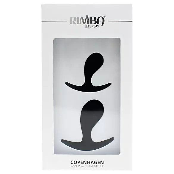 Rimba Copenhagen - set analnih čepova (crni, 2 komada)