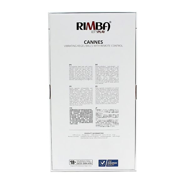 Rimba Cannes - bežično vibrirajuće jaje sa baterijom (ljubičasto)