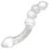 Rimba Xena - dvostruki stakleni dildo (providan)