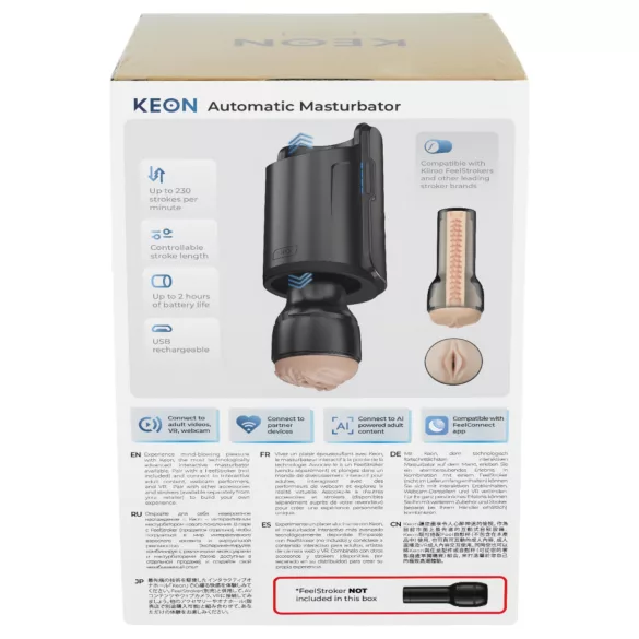 Kiiroo Keon Automatik - dodatak masturbatora (crno)