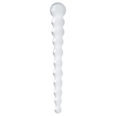 Gildo Glass No. 20 - perlasti stakleni dildo (providan)