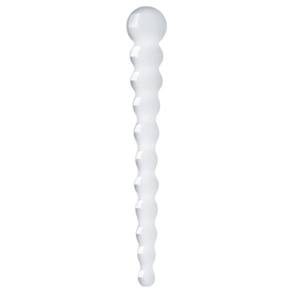 Gildo Glass No. 20 - perlasti stakleni dildo (providan)
