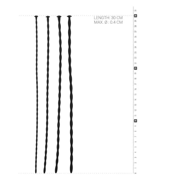 Sinner Gear - set silikonskih dilatatora (crni)