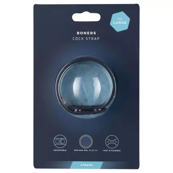 Boners podesivi penis prsten L (sivi)