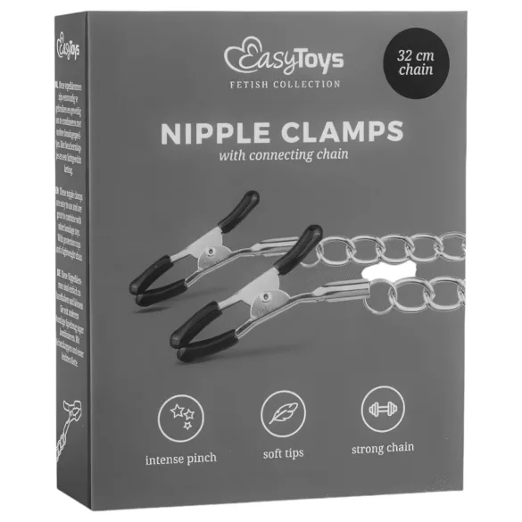 EasyToys - lančane štipaljke za bradavice (2 kom)