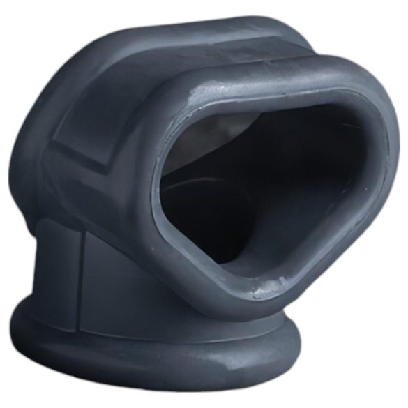 Boners 2u1 - prsten za penis i pojas za testise (sivi)