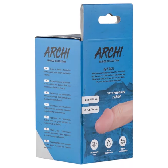 Real Fantasy Archi - реалистични дилдо - 11,5cm (природна боја)