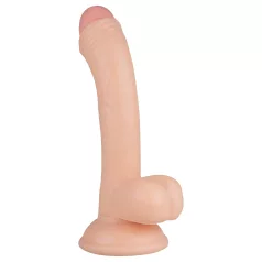   Real Fantasy Vince - dildo sa testisima i kožicom - 19,5cm (natur)