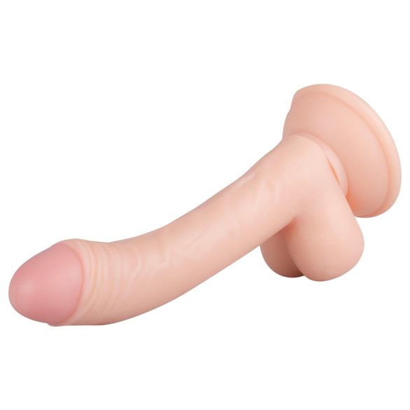 Real Fantasy Vince - dildo sa testisima i kožicom - 19,5cm (natur)