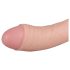 Real Fantasy Vince - dildo sa testisima i kožicom - 19,5cm (natur)