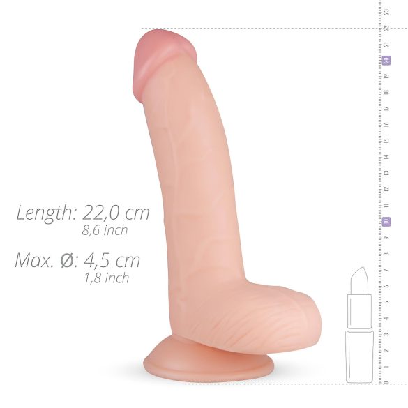 Real Fantasy Cliff - realistični dildo sa testisima - 22cm (naturalan)